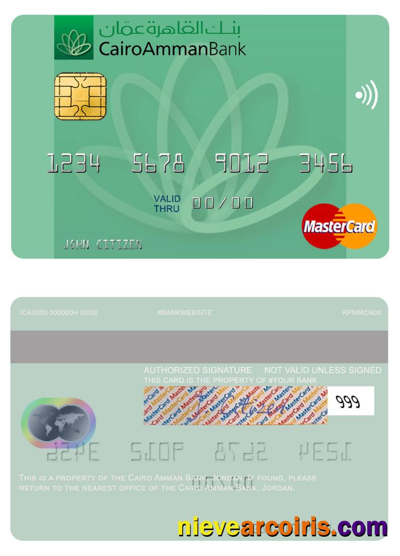 Jordan Cairo Amman Bank mastercard